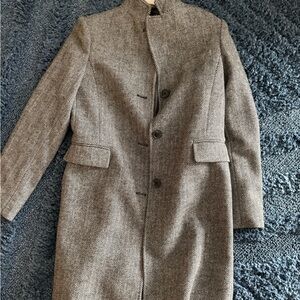 Women’s Herringbone Wool Coat - Gray no tags - NEVER worn